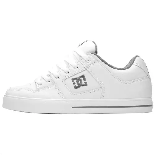 DC Shoes Leather Low top Skateboard Shoes Men's White