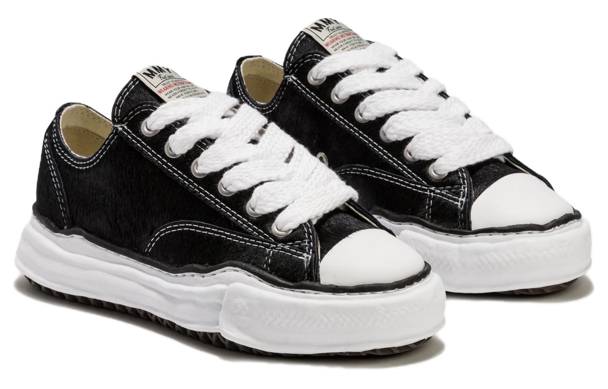 MIHARA YASUHIRO Peterson Og Sole Canvas Low Canvas Low top Stylish Skateboarding Shoes Unisex Black