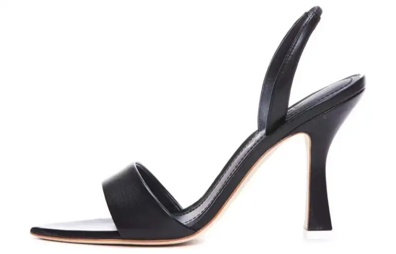 3JUIN One Strap Sandals Women's Black