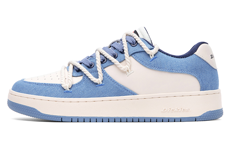 Dickies Patchwork Collection Low top Skateboard Shoes Men's White Blue
