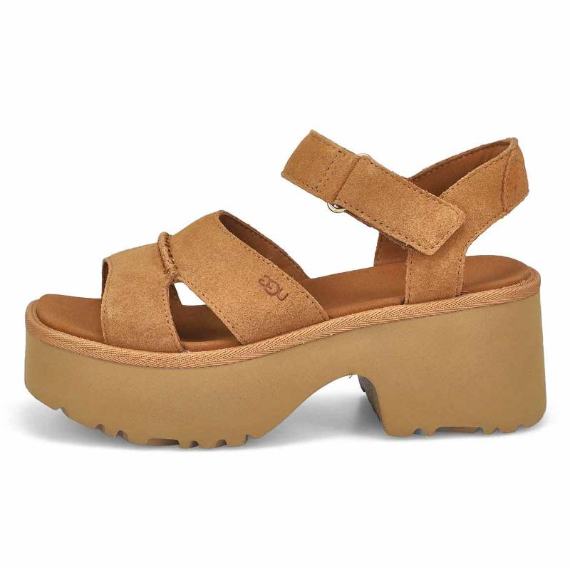 Женские сандалии UGG Slide (коричневые)