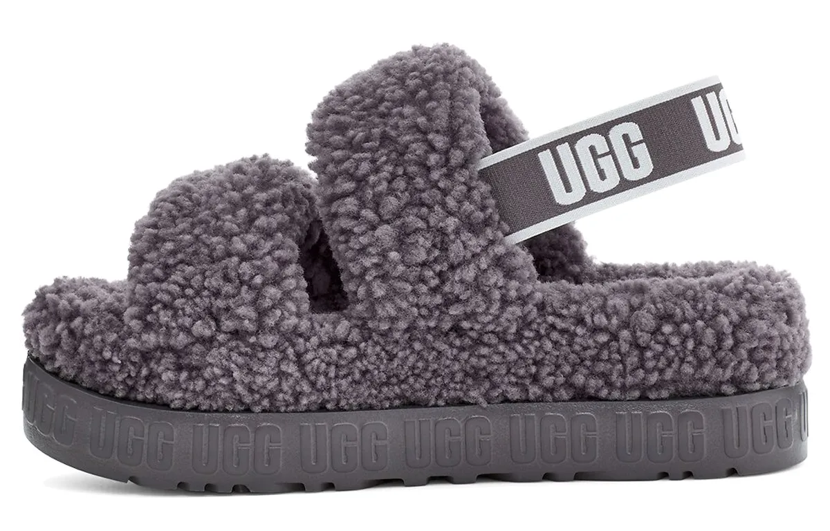 UGG Oh Fluffita Sandals Gray Women's