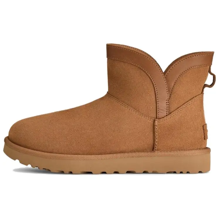 UGG Classic Novelty Cow Split Leather Snow Boots Women's