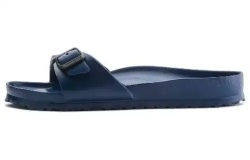 Birkenstock Madrid Abrasion Resistant Slide Slippers Unisex Marine Blue