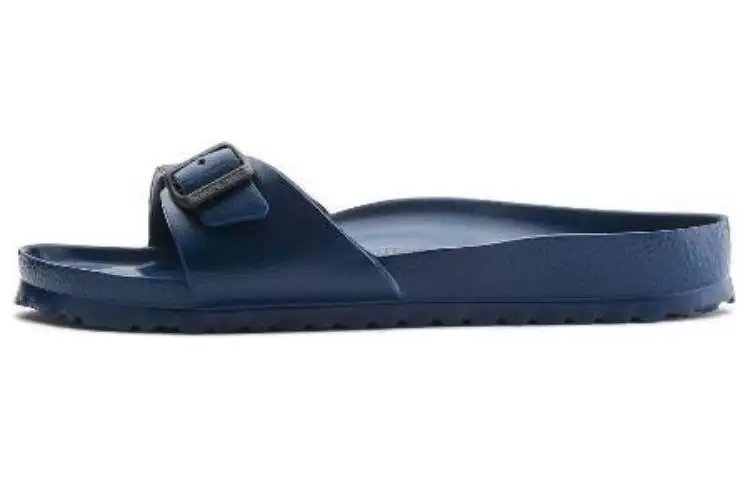Birkenstock Madrid Abrasion Resistant Slide Slippers Unisex Marine Blue
