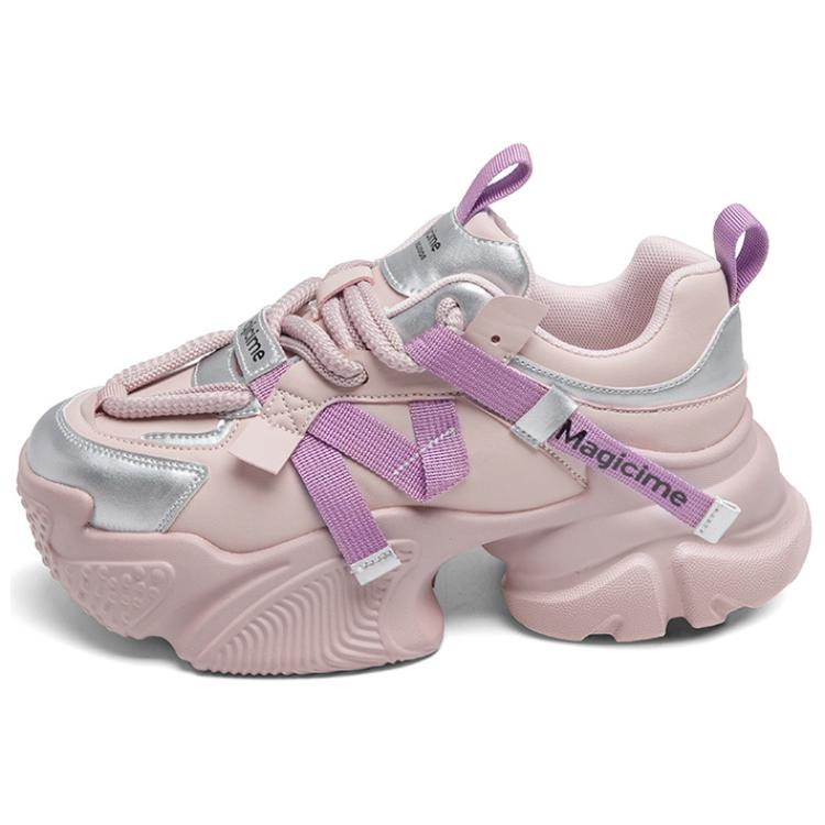AGSDON Synthetic Leather Low top Chunky Sneakers 5.5cm Women's