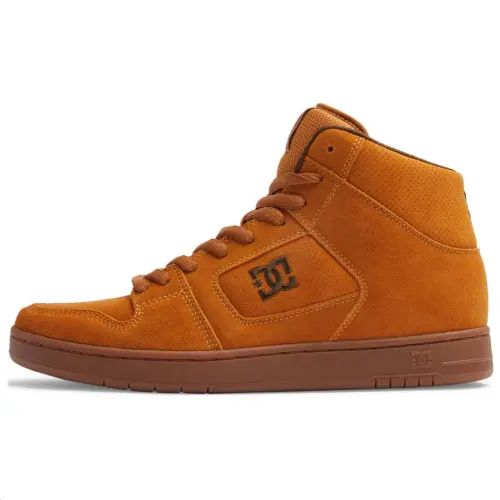 DC Shoes Cow Leather High top Skateboard Shoes Men's Chocolate