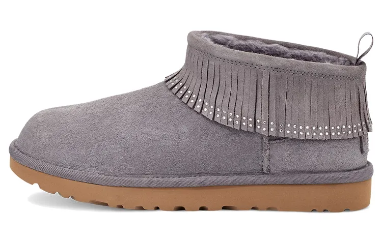 UGG Ultra Mini Fringe Bling 'Purple Grey' Women's
