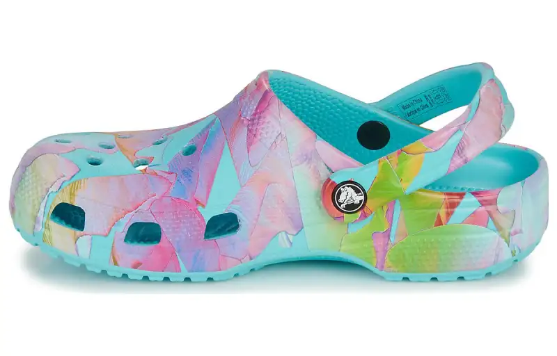 Crocs Classic Palm Print Clogs 'Neptune Multi'