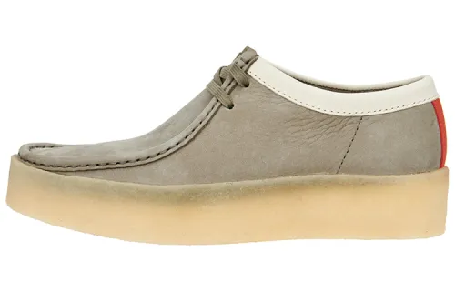 Clarks Wallabee Cup Top Grain Cow Leather Casual Shoes Men's Gray