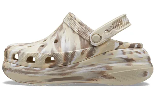 Crocs Classic Crush Marbled Clog 'Bone Multi'