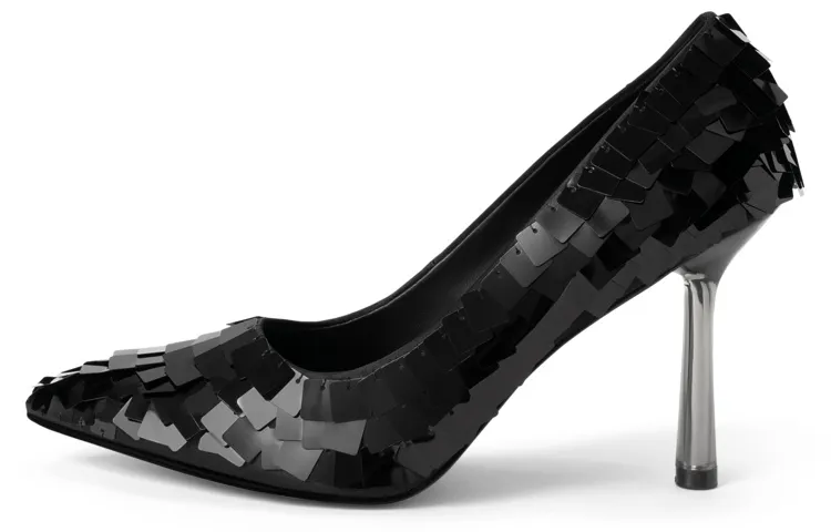 CHARLES&KEITH Fabric Slim Heel High Heels 9cm Women's