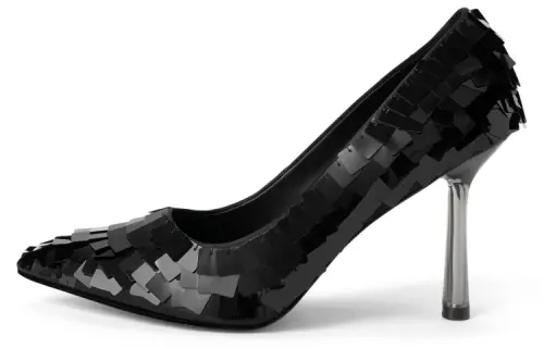 CHARLES&KEITH Fabric Slim Heel High Heels 9cm Women's