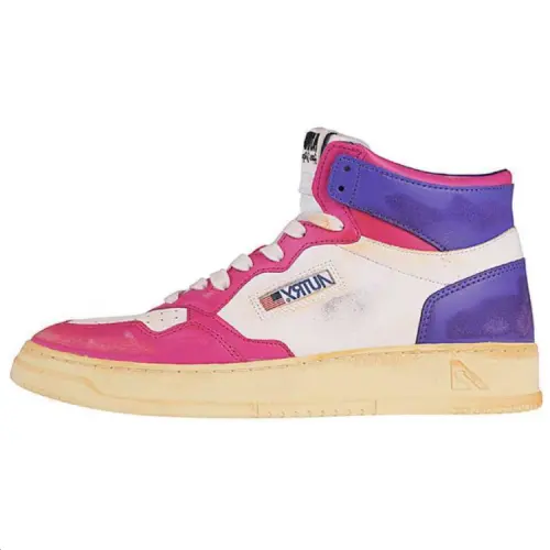 AUTRY High top Skateboard Shoes Men's Pink