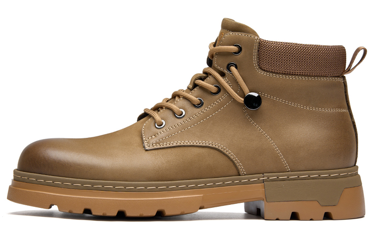 ROBERTA DI CAMERINO/Norbeda Classic Retro Workwear Outdoor Hiking Rhubarb Boots Martin Boots Men's Khaki