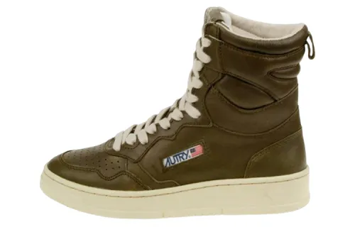 AUTRY Leather Stylish Skateboarding Shoes Women's Green