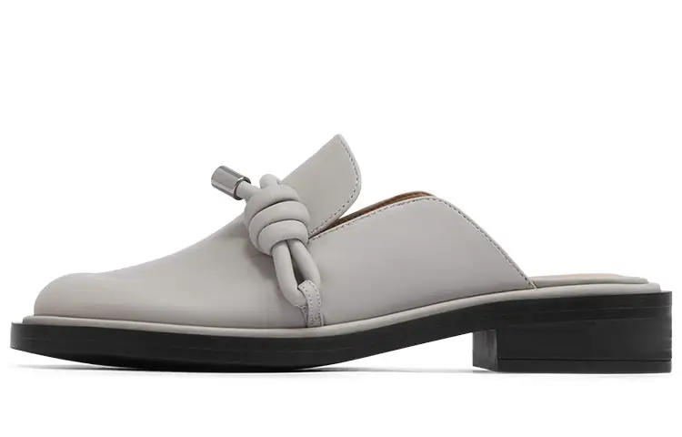 CHARLES&KEITH Composite Sole Closed Toe Slippers Women's Gray