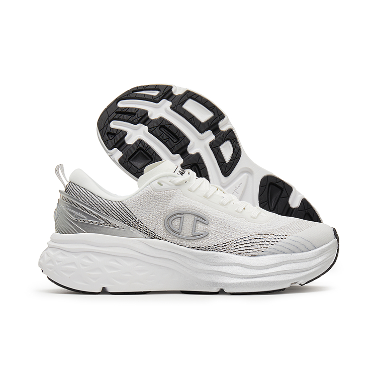 Champion Textile, TPU Low top Running Shoes Men’s Champion White/Silver White
