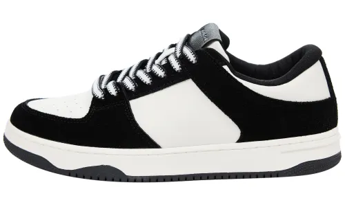 JACK JONES Jack Jones retro trendy fashionable casual versatile stitching daily texture commuter fashion sneakers men's black