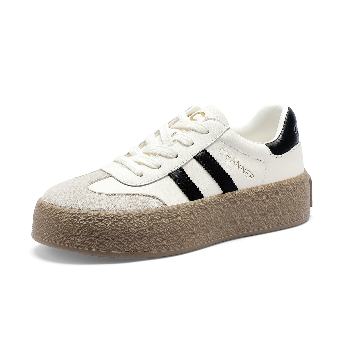 C°BANNER Fleece Lined Thermal, Comfortable Height Increasing Cushioning Lightweight Low top German Army Trainers Unisex