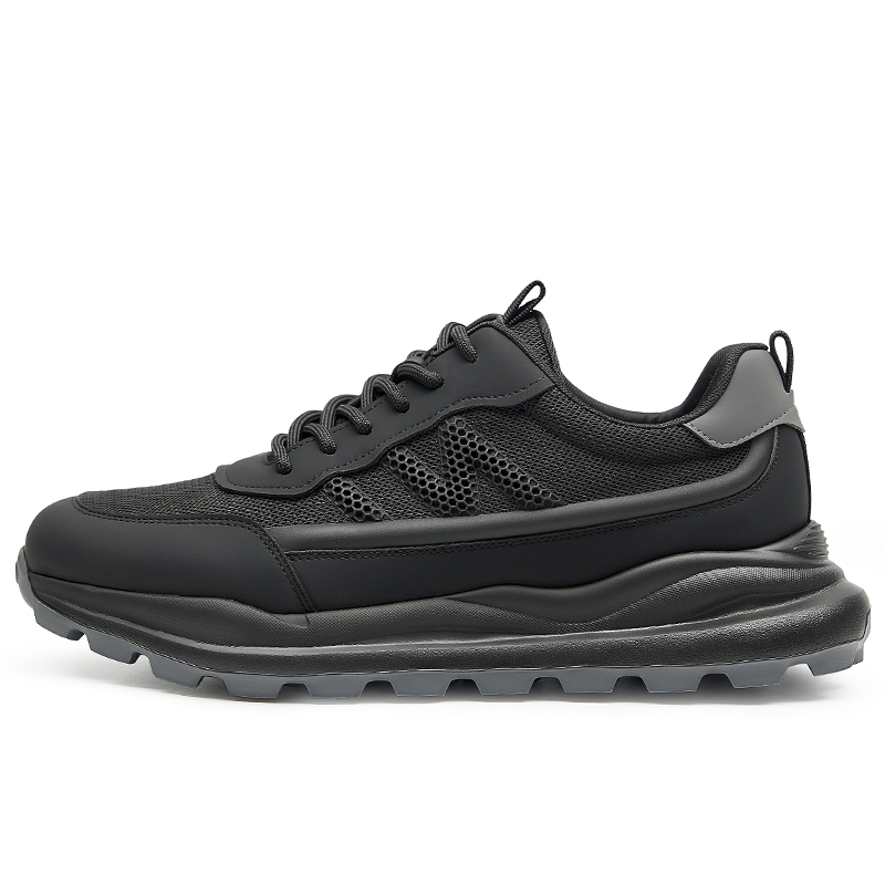 GOG Fabric Cushioning Breathable Height Increasing Low top Casual Running Shoes Men’s