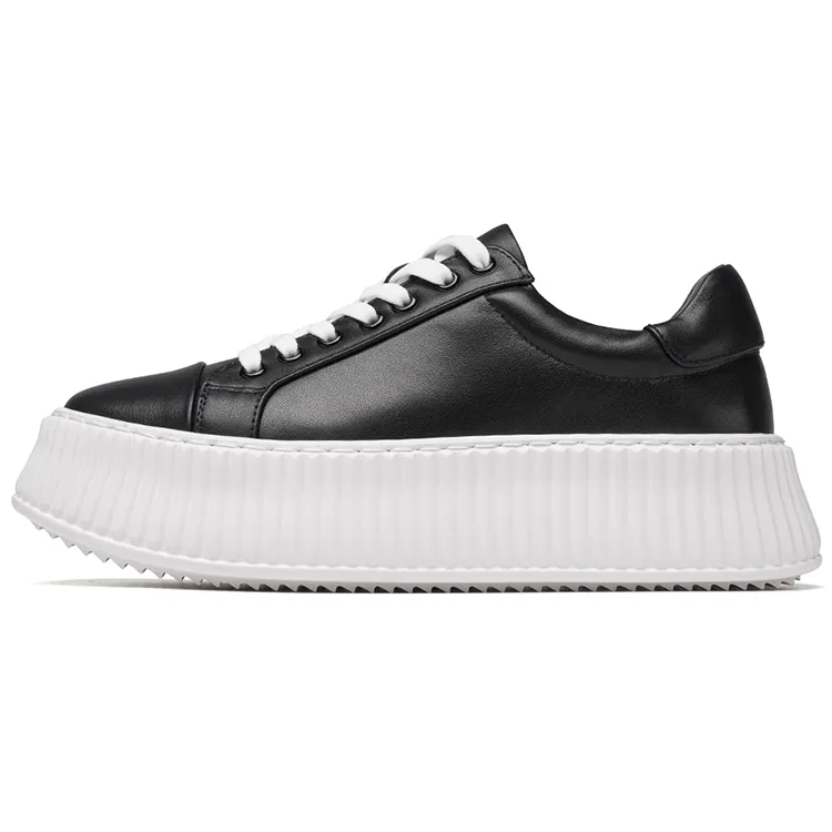 Anthony Miles Cow Leather Low top Skateboard Shoes Women's Black