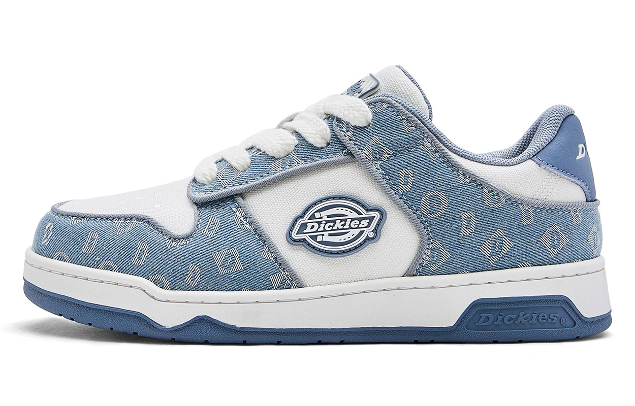 Мужские кеды Dickies Canvas Shoes (бело-синие)