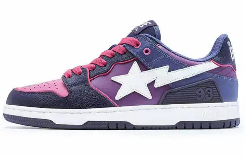 A BATHING APE Bape SK8 Sta Purple White