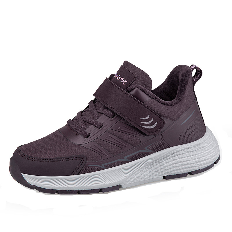 RONGSHI Winter Seniors Lightweight Soft Sole Fleece Lined Insulated Shoes Comfortable Walking For Parents
