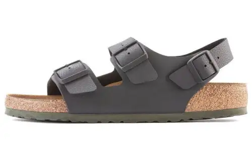 Birkenstock Pu Beach Sandals Men's Desert Earth Black Narrow