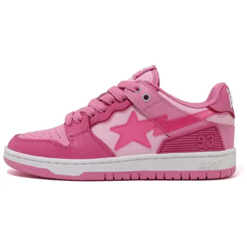 A BATHING APE Low top Skateboard Shoes Women's Pink