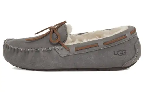 UGG DAKOTA cow split leather plus velvet, warm, low-top, sports and casual shoes, women's gray