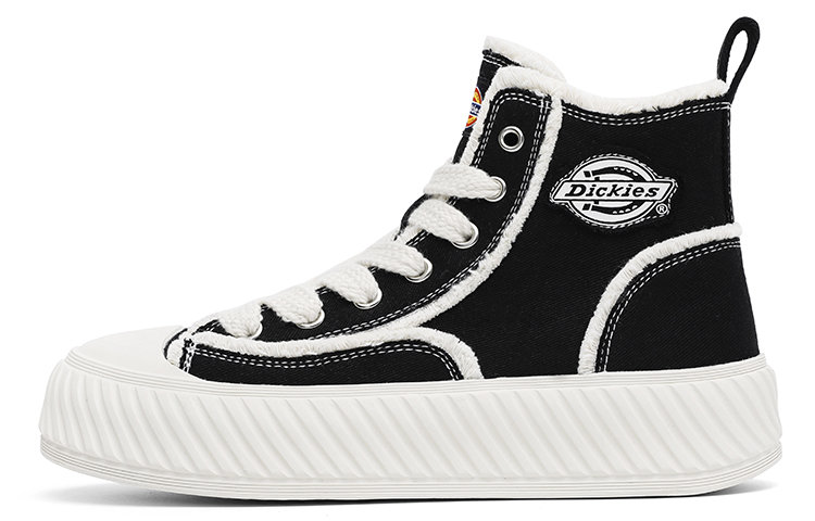 Dickies Fashion Comfortable, Trendy Versatile High top Canvas Shoes Women's Black