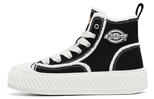 Dickies Fashion Comfortable, Trendy Versatile High top Canvas Shoes Women's Black