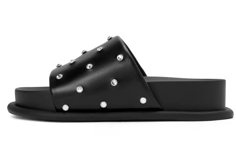 CHARLES&KEITH Composite Sole Quiet Slide Slippers Women's Black