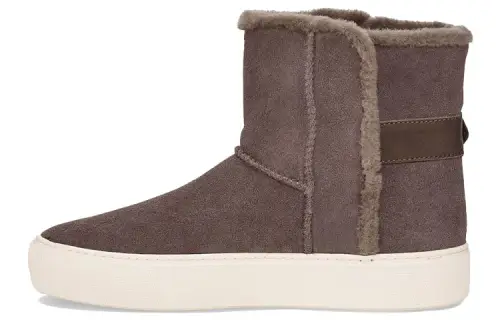 UGG Aika Suede Snow Boots Gray Brown Women's