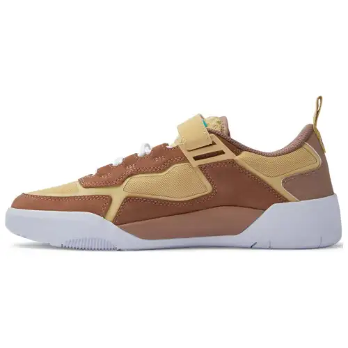 DC Shoes Leather Low top Skateboard Shoes Men's Tan