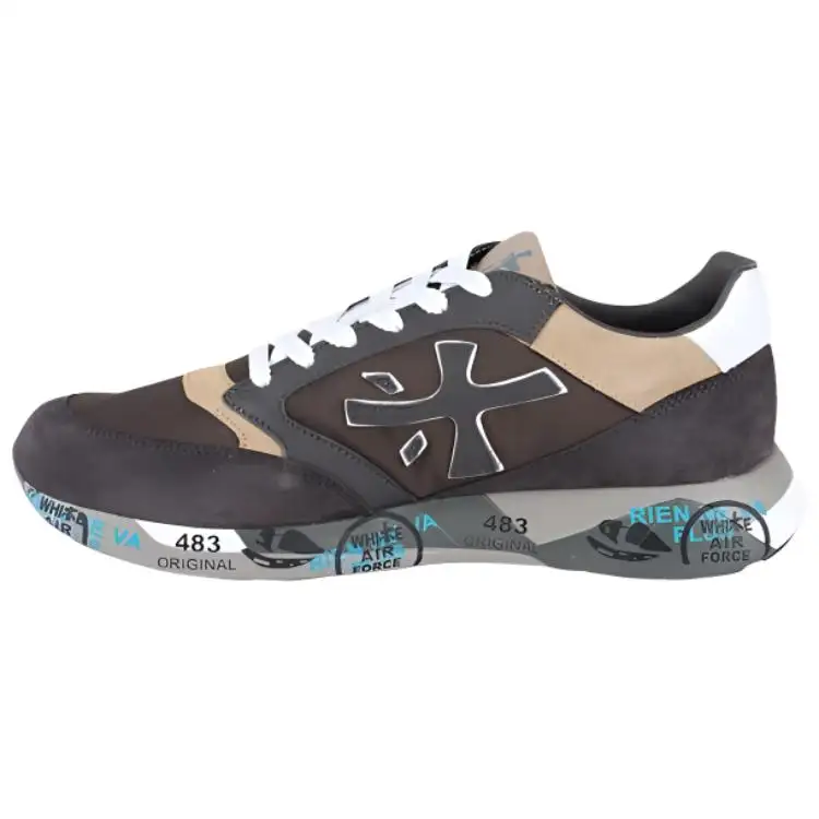 PREMIATA Cow Leather Low top Casual Shoes Men's Umber