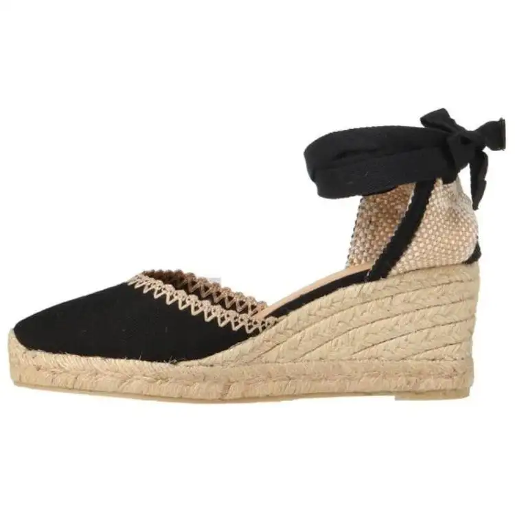 Castañer Wedge Heel High Heels Women's Black