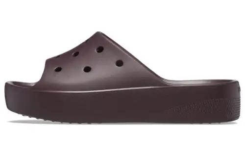 Crocs Classic Platform Slides 'Dark Cherry' Women's