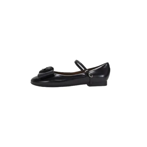 Teenie Weenie Cow Leather Flat Mary Jane Shoes 1.2cm Women's