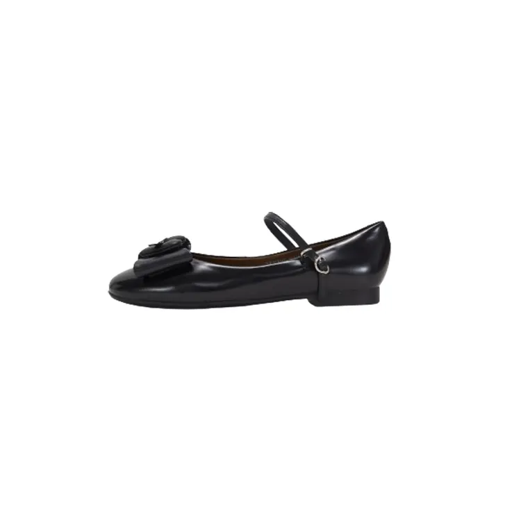 Teenie Weenie Cow Leather Flat Mary Jane Shoes 1.2cm Women's