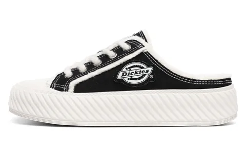 Dickies Slip Resistant Closed Toe Slippers Women's Black White