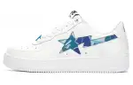 BAPE A BATHING APE Bape Sta Low KAWS White Blue Camo