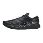 Y 3 Fabric Cushioning Abrasion Resistant Lightweight Running Shoes Unisex Black