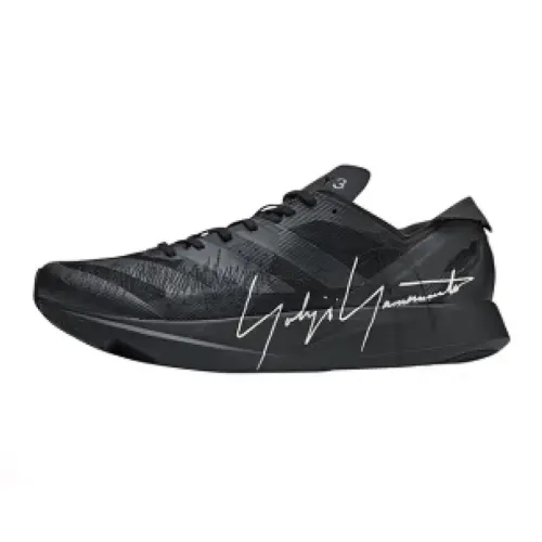 Y 3 Fabric Cushioning Abrasion Resistant Lightweight Running Shoes Unisex Black