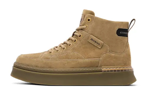 Dickies Split Pig Leather Short Combat Boots Men's Light Brown