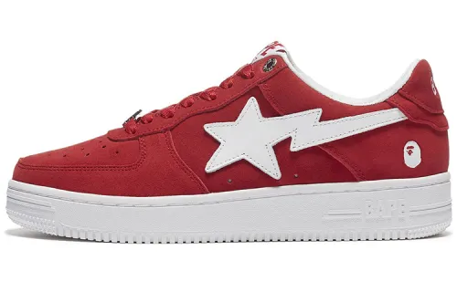 BAPE A BATHING APE Bape Sta Low Red Suede