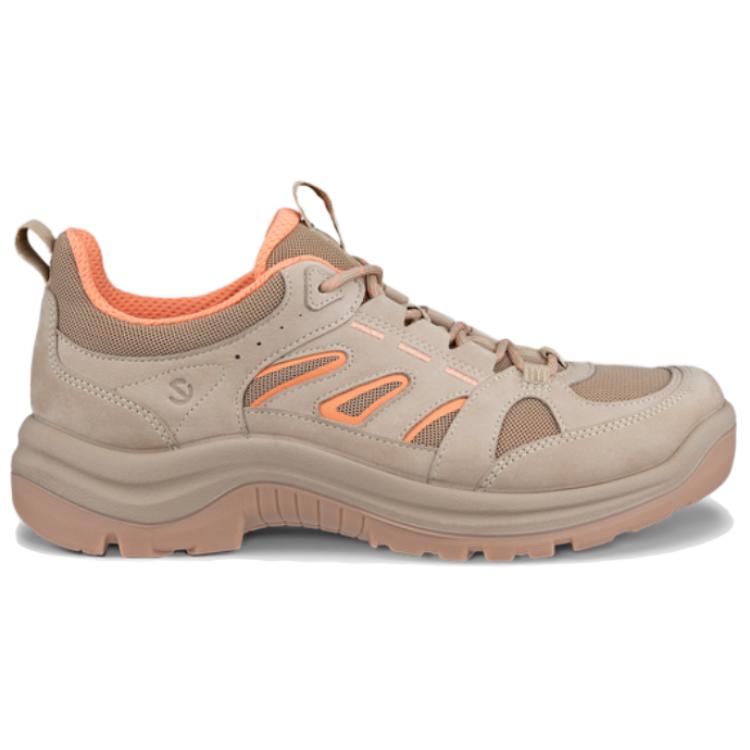 Ecco Leather Fashion Trend Low top Outdoor Shoes Women’s Light Umber