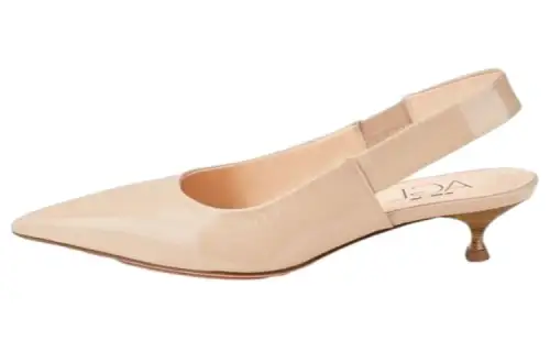 AGL Lenor Leather Chunky Heel High Heels 3cm Women's Beige